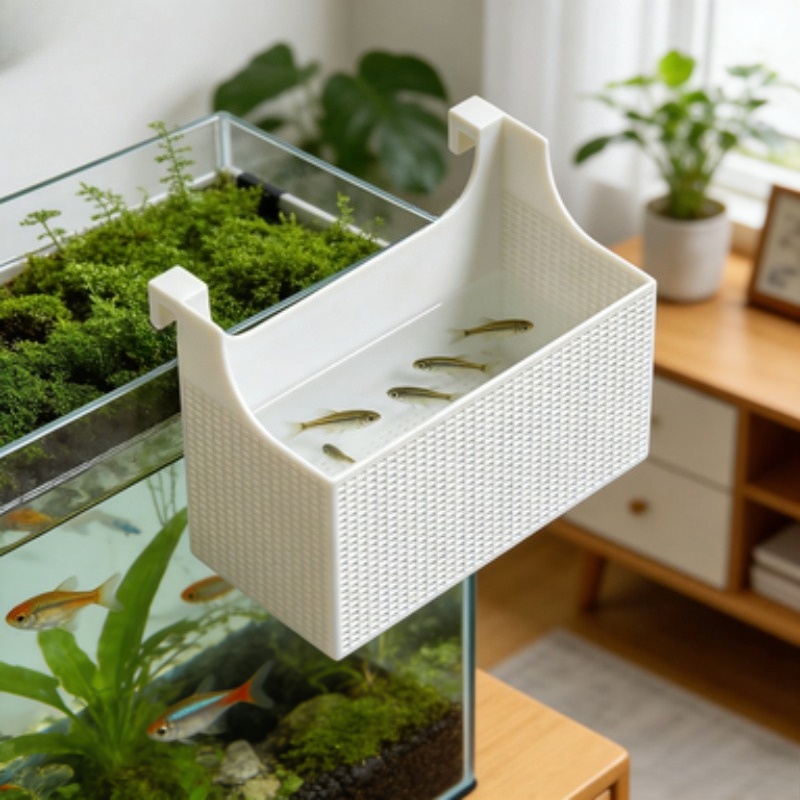 Betta Fish Tank - صندوق عزل لتربية الأسماك، صندوق شبكي
