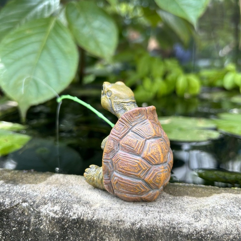 ديكور حوض السمك على شكل سلحفاة - مراجعة Fish Aquarium Home وسعره