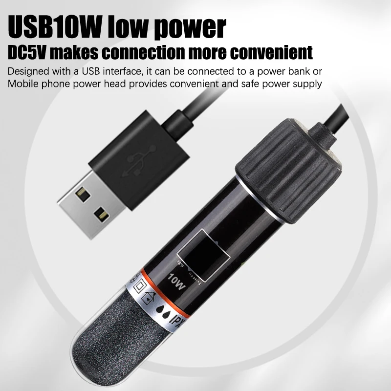 عصا تسخين صغيرة تعمل بمنفذ USB - مراجعة Fish Tank Heater وسعره