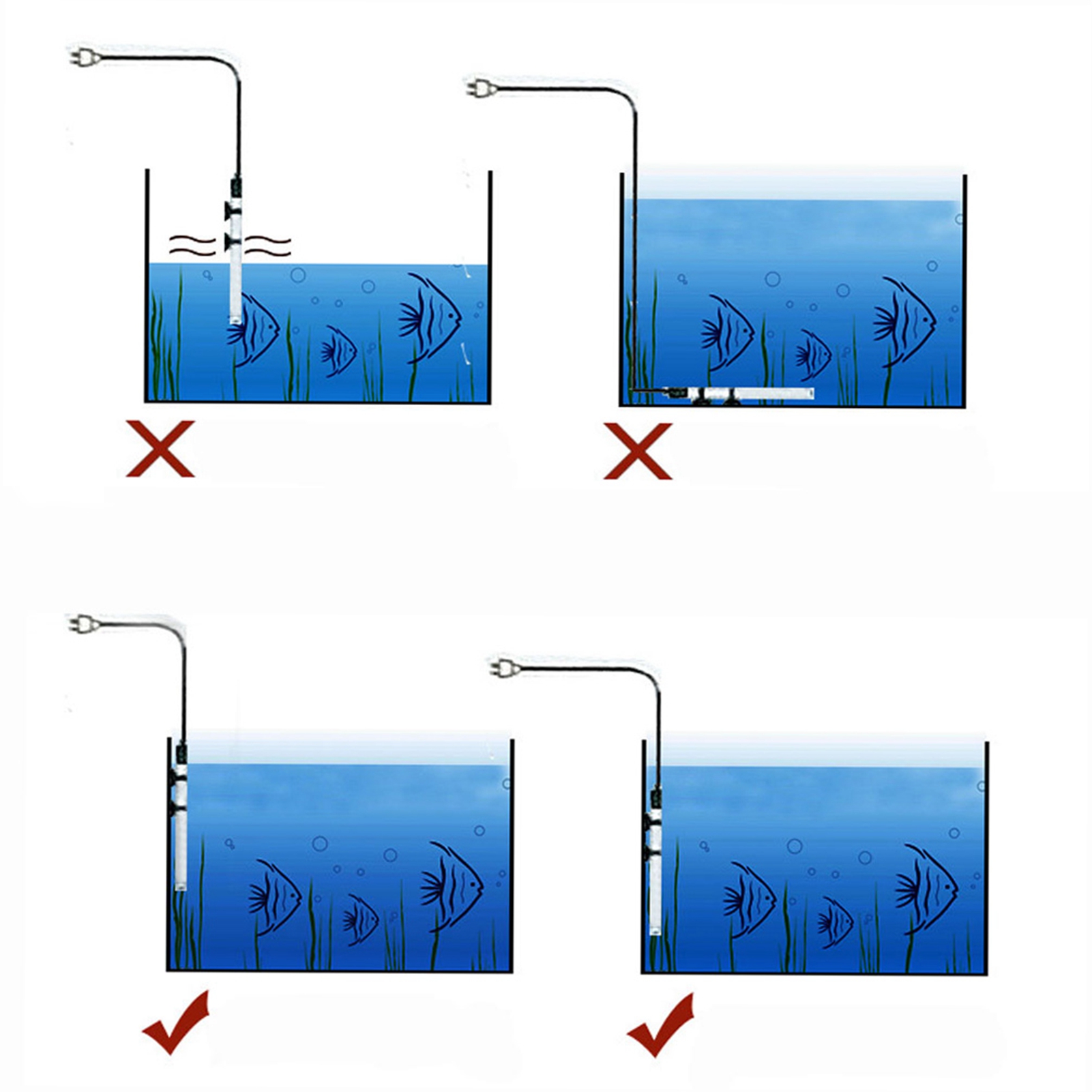 سخان غاطس للمنزل وغرفة المعيشة - مراجعة Fish Tank Heater وسعره