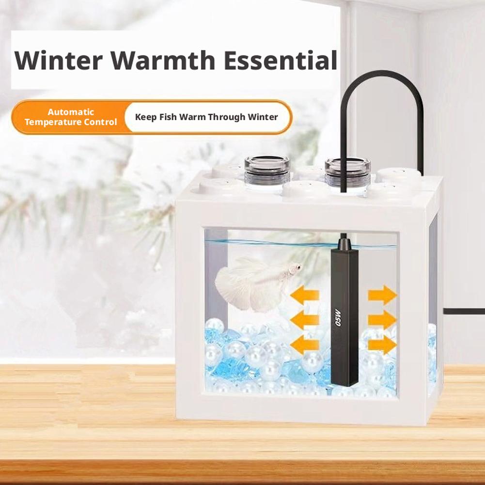 سخان حوض أسماك صغير يعمل بمنفذ - مراجعة Betta Fish Tank وسعره