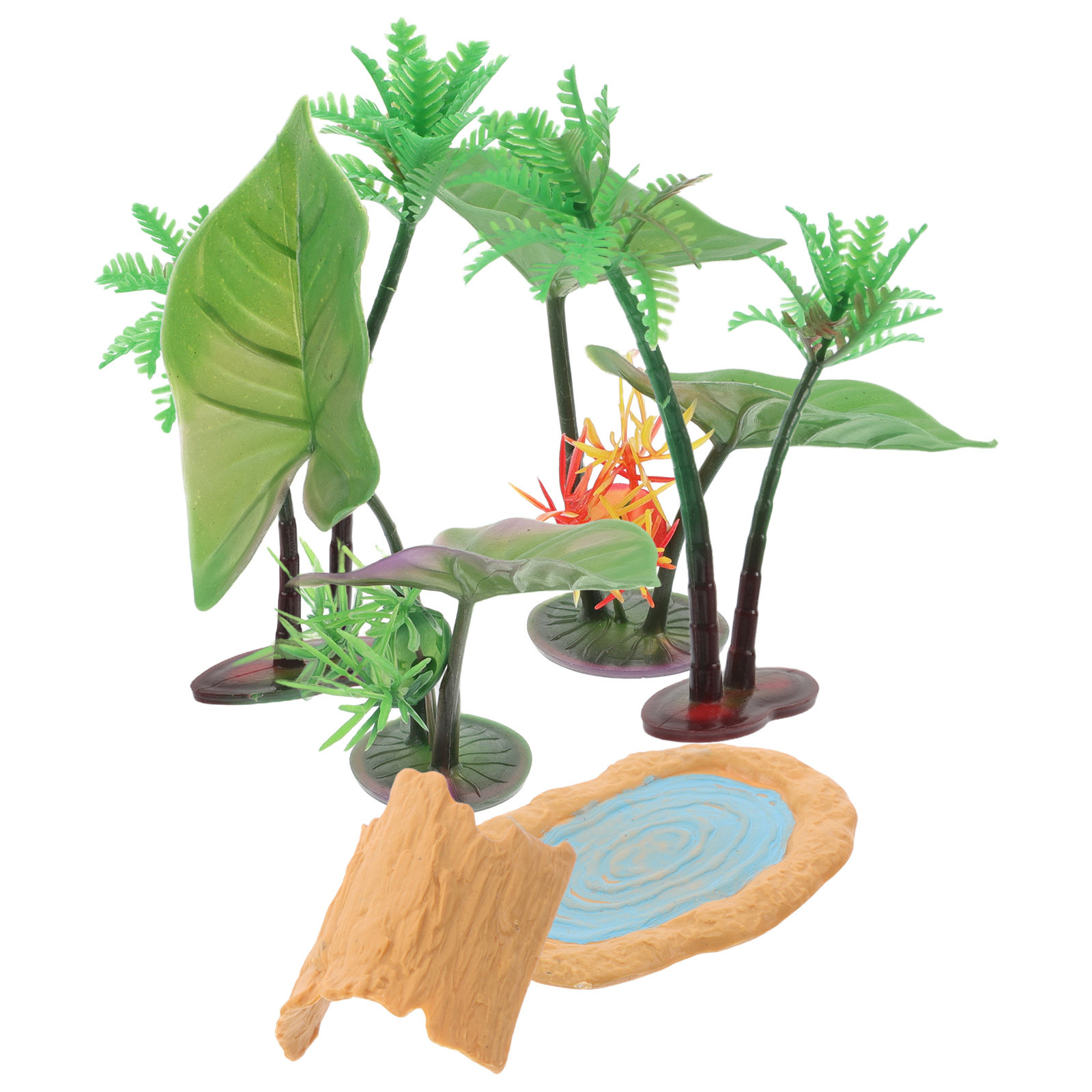 مجموعة بركة مصغرة واقعية مع أش - مراجعة Aquarium Decor وسعره