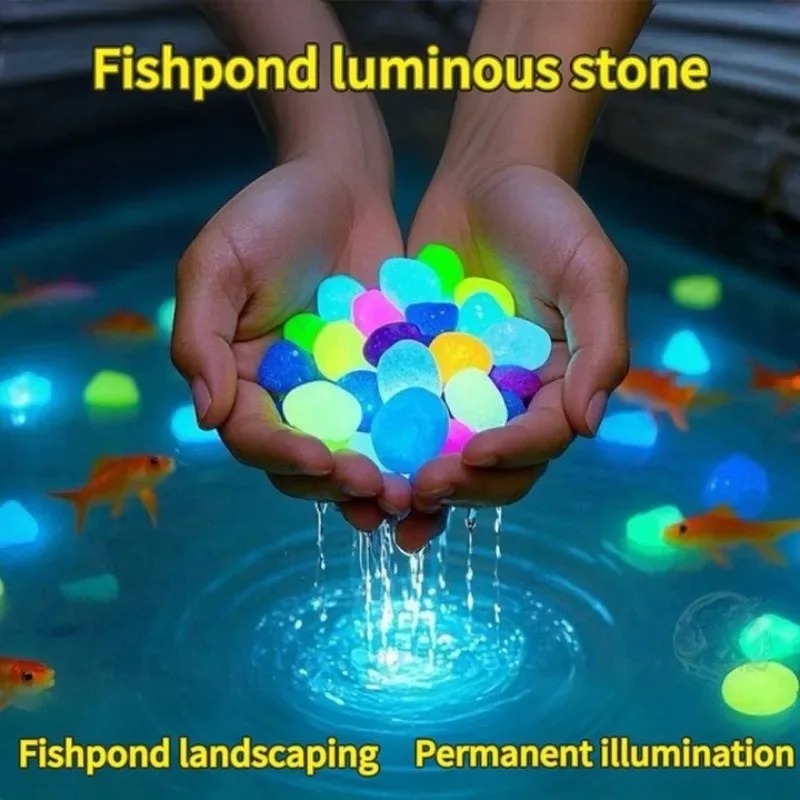 100-1000 قطعة حجر مضيء حديقة خ - مراجعة Fish Tank Gravel وسعره